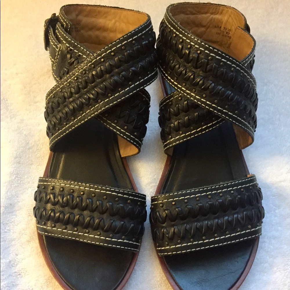 FRYE Ankle Wrap Sandals